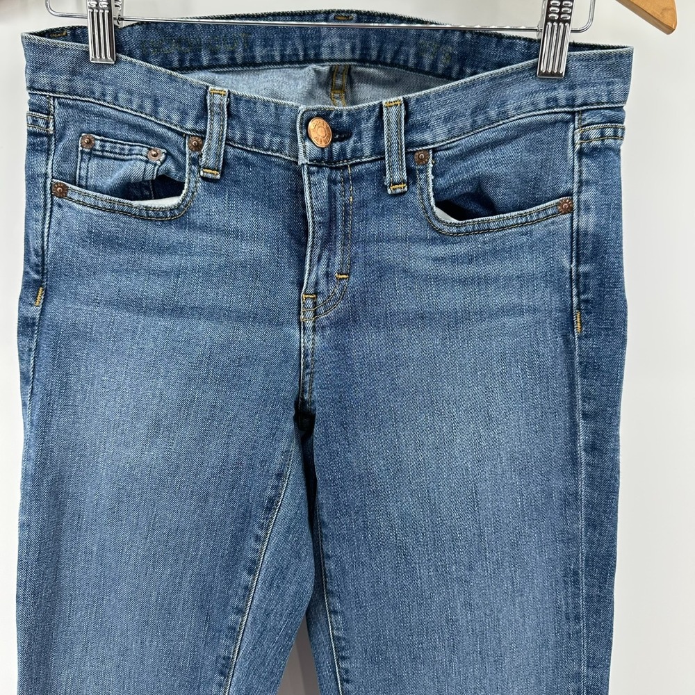 J.Crew Jeans Womens Blue Denim Bootcut Leg Stretch 5-Pocket Low Rise Classic